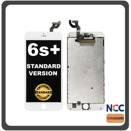 HQ OEM Συμβατό Για Apple iPhone 6s+, iPhone 6s Plus (A1634, A1687, A1690, A1699, iPhone8,2) NCC Standard Version IPS LCD Display Screen Assembly Οθόνη + Touch Screen Digitizer Μηχανισμός Αφής White Άσπρο (Grade AAA+++)