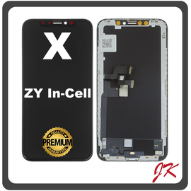 HQ OEM Συμβατό Για Apple iPhone X (A1865, A1901, A1902) JK Premium In-Cell LCD Display Screen Assembly Οθόνη + Touch Screen Digitizer Μηχανισμός Αφής Black Μαύρο (Premium A+)