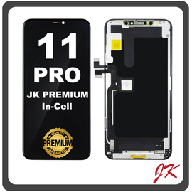 HQ OEM Συμβατό Για Apple iPhone 11 Pro (A2215, A2160, A2217, iPhone12,3) JK Premium In-Cell LCD Display Screen Assembly Οθόνη + Touch Screen Digitizer Μηχανισμός Αφής Black Μαύρο (Premium A+)