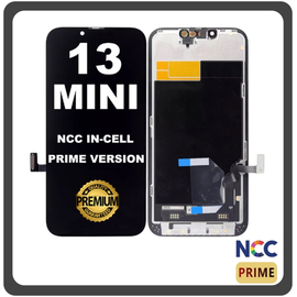 HQ OEM Συμβατό Για Apple iPhone 13 Mini (A2628, A2481) NCC In-Cell Prime Version LCD Display Screen Assembly Οθόνη + Touch Screen DIgitizer Μηχανισμός Αφής Black Μαύρο (Premium A+)