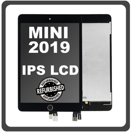 iPad Mini (2019) (A2126, A2124, A2133) IPS LCD Display Aseembly Screen Οθόνη + Touch Digitizer Unit Μηχανισμός Aφής + Home Button Κεντρικό Κουμπί Space Gray Μαύρο With Dormancy Function (Ref By Apple)
