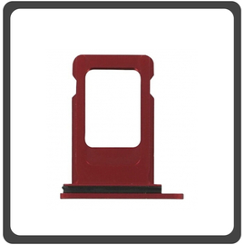 HQ OEM Συμβατό Για Apple iPhone XR, iPhoneXR (A2105, A1984, A2107, A2108, A2106, iPhone11,8) Sim Tray Υποδοχέας Βάση Θήκη Κάρτας SIM Red Κόκκινο (Grade AAA+++)
