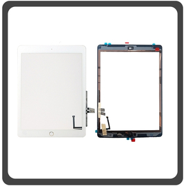 iPad 6th Gen 9.7'' inch 2018 (A1893, A1954, iPad7,5, iPad7,6) Touch Screen DIgitizer &Mu;&eta;&chi;&alpha;&nu;&iota;&sigma;&mu;ό&sigmaf; &Alpha;&phi;ή&sigmaf; &Tau;&zeta;ά&mu;&iota; + Home Button &Kappa;&epsilon;&nu;&tau;&rho;&iota;&kappa;ό &Kappa;&omicron;&upsilon;&mu;&pi;ί White Ά&sigma;&pi;&rho;&omicron; (Ref By Apple)