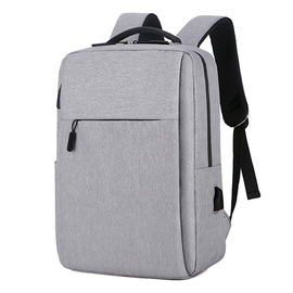 Laptop Backpack no Brand bp-02, 15.6", Γκρί - 45286