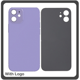 HQ OEM Συμβατό Για Apple iPhone 12 Mini, iPhone12 Mini (A2399, A2176, A2398) Rear Back Battery Cover with Camera Big Hole Πίσω Κάλυμμα Πλάτη Καπάκι Μπαταρίας Purple Μωβ (Grade AAA+++)