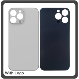 HQ OEM &Sigma;&upsilon;&mu;&beta;&alpha;&tau;ό &Gamma;&iota;&alpha; Apple iPhone 13 Pro Max (A2643, A2484, A2641) Aftermarket Rear Back Battery Cover with Camera Big Hole &Pi;ί&sigma;&omega; &Kappa;ά&lambda;&upsilon;&mu;&mu;&alpha; &Pi;&lambda;ά&tau;&eta; &Kappa;&alpha;&pi;ά&kappa;&iota; &Mu;&pi;&alpha;&tau;&alpha;&rho;ί&alpha;&sigmaf; Silver &Alpha;&sigma;&eta;&mu;ί (Premium A+)