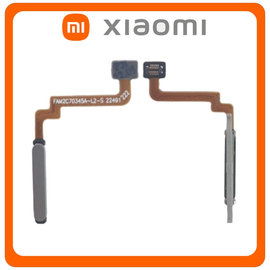 Γνήσια Original Xiaomi Redmi 10 (21061119AG, 21061119DG), Fingerprint Flex Sensor Αισθητήρας Δακτυλικού Αποτυπώματος Pebble White Άσπρο (Service Pack By Xiaomi)