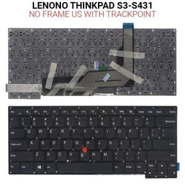 Πληκτρολόγιο  Lenono Thinkpad s3-S431 no Frame us With Trackpoint