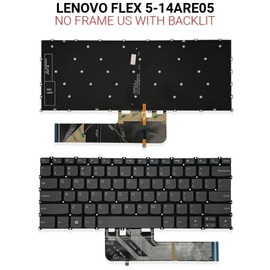 Πληκτρολόγιο Lenovo Flex 5-14are05 no Frame us With Backlit