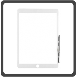 HQ OEM for iPad8 iPad 8 th generation 10,2 Inch (2020) A2270 A2428 A2429 A2430 Touch Screen  Digitizer Μηχανισμός Αφής Τζάμι  White Ασπρο(Grade AAA+++)