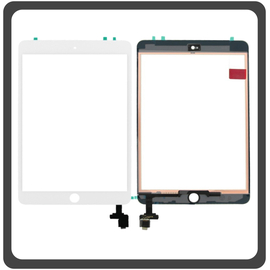 iPad mini Wi-Fi (A1432, iPad2,5), iPad mini 2 (A1489, A1490) Touch Panel Screen Digitizer &Mu;&eta;&chi;&alpha;&nu;&iota;&sigma;&mu;ό&sigmaf; &Alpha;&phi;ή&sigmaf; + Fingerprint Button White Ά&sigma;&pi;&rho;&omicron; (Ref By Apple)