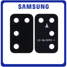 Γνήσια Original Samsung Galaxy A02S (SM-A025F, SM-A025F/DS,) Rear Back Camera Glass Lens Πίσω Τζαμάκι Κάμερας Black Μαύρο GH81-20124A (Service Pack By Samsung)