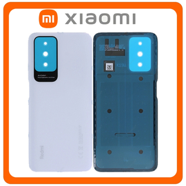 Γνήσια Original Xiaomi Redmi 10 2022, Redmi10 2022 (21121119SG, 22011119UY), Redmi 10 4G 2021 (21061119AG, 21061119DG)​ Rear Back Battery Cover Πίσω Καπάκι Πλάτη Μπαταρίας Pebble White Άσπρο 55050001KF9X 55050001JN9X (Service Pack By Xiaomi)