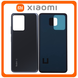 Γνήσια Original Xiaomi Redmi Note 12 5G, Redmi Note12 5G (22111317I, 22111317G) Rear Back Battery Cover Πίσω Καπάκι Πλάτη Μπαταρίας Matte Black Μαύρο (Service Pack By Xiaomi)