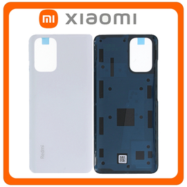 HQ OEM Συμβατό Με Xiaomi Redmi Note 10 4G (M2101K7AI, M2101K7AG), Redmi Note 10S (M2101K7BG, M2101K7BI), Rear Back Battery Cover Πίσω Κάλυμμα Καπάκι Πλάτη Μπαταρίας Pebble White Άσπρο (Grade AAA)