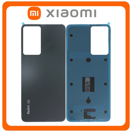 HQ OEM Συμβατό Με Xiaomi Redmi Note 11 Pro+ 5G, Redmi Note 11 Pro Plus 5G​ (21091116UG, 21091116UC) Rear Back Battery Cover Πίσω Καπάκι Πλάτη Μπαταρίας Mysterious Black Μαύρο (Grade AAA)