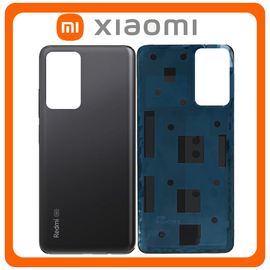 HQ OEM Συμβατό Xiaomi Redmi Note 11S 5G, Redmi Note11S 5G (22031116BG) Rear Back Battery Cover Πίσω Καπάκι Πλάτη Μπαταρίας Midnight Black Μαύρο (Grade AAA)