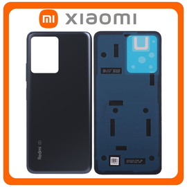 HQ OEM Συμβατό Με Xiaomi Redmi Note 12 5G, Redmi Note12 5G (22111317I, 22111317G) Rear Back Battery Cover Πίσω Καπάκι Πλάτη Μπαταρίας Matte Black Μαύρο (Grade AAA)