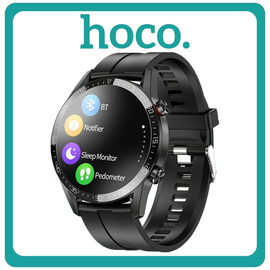 Hoco Y2 Smartwatch με Παλμογράφο Black Μαύρο