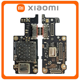 HQ OEM Συμβατό Με Xiaomi Redmi Note 11 Pro+ 5G (21091116UG, 21091116UC) USB Type-C Charging Dock Connector Flex Sub Board, Καλωδιοταινία Υπό Πλακέτα Φόρτισης + Microphone Μικρόφωνο (Grade AAA)