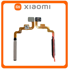 Γνήσια Original Xiaomi Redmi Note 11 (2201117TG, 2201117TI), Note 11S 4G (2201117SG, 2201117SI), Fingerprint Sensor Flex Αισθητήρας Δαχτυλικού Αποτυπώματος Silver Ασημί (Service Pack By Xiaomi)