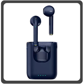 HQ OEM S13 Bluetooth Handsfree Ακουστικά με Θήκη Φόρτισης Μπλε