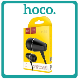 Hoco M34 In-ear Handsfree με Βύσμα 3.5mm Black Μαύρο