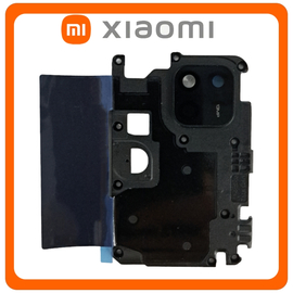 Γνήσια Original Xiaomi Redmi 10A, Redmi10A (220233L2C, 220233L2G) Camera Frame Πίσω Πλαίσιο Κάμερας + Camera Lens Τζαμάκι Κάμερας Charcoal Black Μαύρο (Service Pack By Xiaomi)