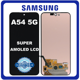 Γνήσια Original Samsung Galaxy A54 5G (SM-A546V, SM-A546U) Super AMOLED LCD Display Screen Assembly Οθόνη + Touch Screen Digitizer Μηχανισμός Αφής Black Μαύρο GH82-31236A (Service Pack By Samsung)