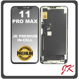 HQ OEM For Apple iPhone 11 Pro Max, iPhone 11 ProMax (A2218, A2161), JK Premium In-Cell LCD Display Screen Assembly Οθόνη + Touch Screen Digitizer Μηχανισμός Αφής Black Μαύρο (Grade AAA+++)