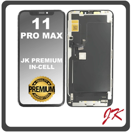 HQ OEM For Apple iPhone 11 Pro Max, iPhone 11 ProMax (A2218, A2161), JK Premium In-Cell LCD Display Screen Assembly Οθόνη + Touch Screen Digitizer Μηχανισμός Αφής Black Μαύρο (Premium A+)