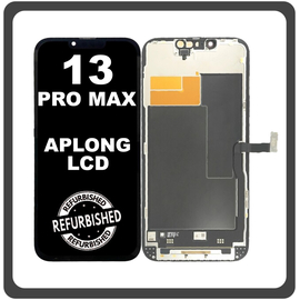 iPhone 13 Pro Max, iPhone 13 ProMax (A2643, A2484) APLONG LCD Display Screen Assembly Οθόνη + Touch Screen Digitizer Μηχανισμός Αφής Black Μαύρο (Ref By Apple)​ (0% Defective Returns)