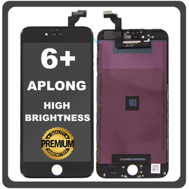 HQ OEM Συμβατό Με Apple iPhone 6+, iPhone 6 Plus (A1522, A1524) APLONG High Brightness LCD Display Screen Assembly Οθόνη + Touch Screen Digitizer Μηχανισμός Αφής Black Μαύρο (Grade AAA) (0% Defective Returns)