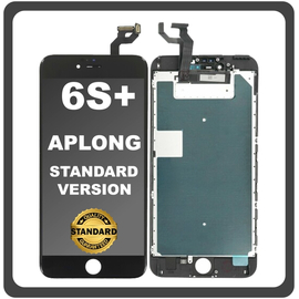 HQ OEM Συμβατό Με Apple iPhone 6S+, iPhone 6S Plus (A1634, A1687) APLONG Standard Version LCD Display Screen Assembly Οθόνη + Touch Screen Digitizer Μηχανισμός Αφής Black Μαύρο (Grade AAA) (0% Defective Returns)