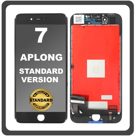 HQ OEM Συμβατό Με Apple iPhone 7, iPhone7 (A1660, A1778) APLONG Standard Version LCD Display Screen Assembly Οθόνη + Touch Screen Digitizer Μηχανισμός Αφής Black Μαύρο (Grade AAA) (0% Defective Returns)