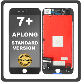 HQ OEM Συμβατό Με Apple iPhone 7+, iPhone7 Plus (A1661, A1784) APLONG Standard Version LCD Display Screen Assembly Οθόνη + Touch Screen Digitizer Μηχανισμός Αφής Black Μαύρο (Grade AAA) (0% Defective Returns)