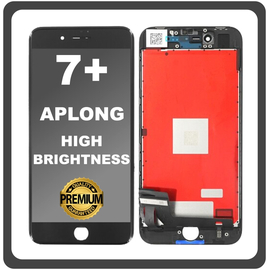 HQ OEM Συμβατό Με Apple iPhone 7+, iPhone7 Plus (A1661, A1784) APLONG High Brightness LCD Display Screen Assembly Οθόνη + Touch Screen Digitizer Μηχανισμός Αφής Black Μαύρο (Premium A+)​ (0% Defective Returns)