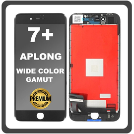 HQ OEM Συμβατό Με Apple iPhone 7+, iPhone7 Plus (A1661, A1784) APLONG Wide Color Gamut LCD Display Screen Assembly Οθόνη + Touch Screen Digitizer Μηχανισμός Αφής Black Μαύρο (Grade AAA)