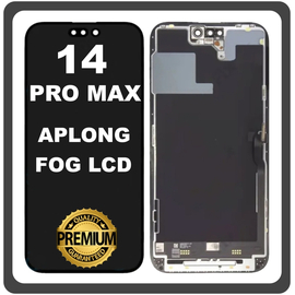 Original Fog For Apple iPhone 14 Pro Max, iPhone 14 ProMax (A2894, A2651) APLONG LTPO Super Retina XDR OLED​ LCD Display Screen Assembly Οθόνη + Touch Screen Digitizer Μηχανισμός Αφής Black Μαύρο (0% Defective Returns)