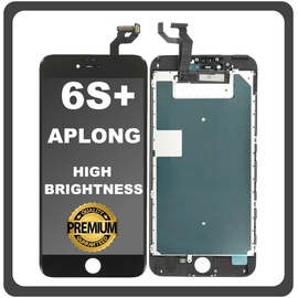 HQ OEM Συμβατό Με Apple iPhone 6S+, iPhone 6S Plus (A1634, A1687) APLONG High Brightness LCD Display Screen Assembly Οθόνη + Touch Screen Digitizer Μηχανισμός Αφής Black Μαύρο (Grade AAA) (0% Defective Returns)