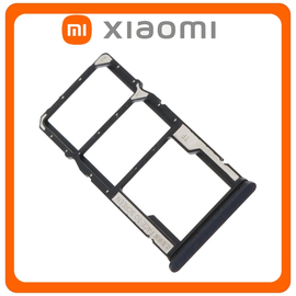 Γνήσια Original Xiaomi Redmi Note 12 4G, Redmi Note12 4G (23021RAAEG, 23021RAA2Y) SIM Card Tray + Micro SD Tray Slot Υποδοχέας Βάση Θήκη Κάρτας SIM Onyx Gray Μαύρο (Service Pack By Xiaomi)