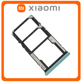 Γνήσια Original Xiaomi Redmi Note 12 4G, Redmi Note12 4G (23021RAAEG, 23021RAA2Y) SIM Card Tray + Micro SD Tray Slot Υποδοχέας Βάση Θήκη Κάρτας SIM Mint Green Πράσινο​ (Service Pack By Xiaomi)