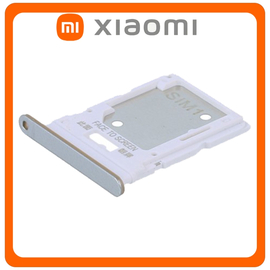 Γνήσια Original Xiaomi Redmi Note 11 Pro 4G (2201116TG, 2201116TI), Redmi Note 11 Pro 5G (21091116I, 2201116SG) SIM Card Tray + Micro SD Tray Slot Υποδοχέας Βάση Θήκη Κάρτας SIM Polar White Άσπρο (Service Pack By Xiaomi)