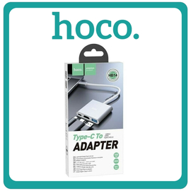 Hoco HB14 Easy Use USB-C Docking Station Με HDMI 4K PD Silver Ασημί