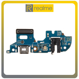 Γνήσια Original Realme 8i (RMX3151) USB Type-C Charging Dock Connector Flex Sub Board, Καλωδιοταινία Υπό Πλακέτα Φόρτισης + Microphone Μικρόφωνο + Audio Jack Θύρα Ακουστικών 8596311166365 (Service Pack By Realme)