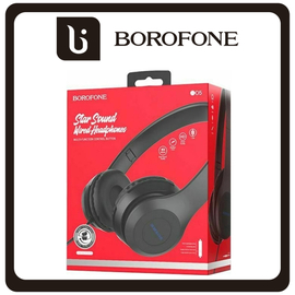 Borofone BO5 Star Sound Wired Headphones Ενσύρματα On Ear Ακουστικά Black Μαύρο