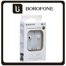 Borofone BM30 Earphone Handsfree With Mic Με Βύσμα 3.5mm White ΛευκόBorofone BM30 Earphone Handsfree With Mic Με Βύσμα 3.5mm White Λευκό