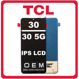HQ OEM Συμβατό Για TCL 30 (T676H), TCL 30 5G (T776H), AMOLED LCD Display Screen Assembly Οθόνη + Touch Screen Digitizer Μηχανισμός Αφής Tech Black Μαύρο (Premium A+)