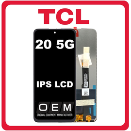 HQ OEM Συμβατό Για TCL 20 5G (T781, T781K, T781H), IPS LCD Display Screen Assembly Οθόνη + Touch Screen Digitizer Μηχανισμός Αφής Black Μαύρο (Grade AAA+++)