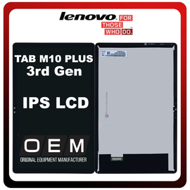 HQ OEM Συμβατό Με Lenovo Tab M10 Plus (3rd Gen) 10.61" IPS LCD Display Screen Assembly Οθόνη + Touch Screen Digitizer Μηχανισμός Αφής Black Μαύρο (Premium A+)